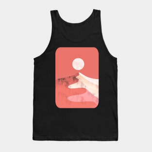 Orange dune peak Tank Top